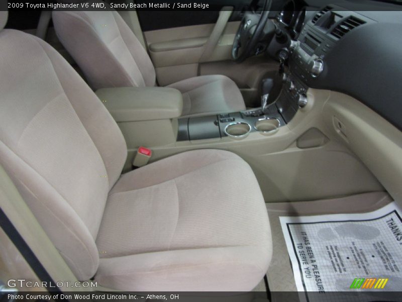 Sandy Beach Metallic / Sand Beige 2009 Toyota Highlander V6 4WD