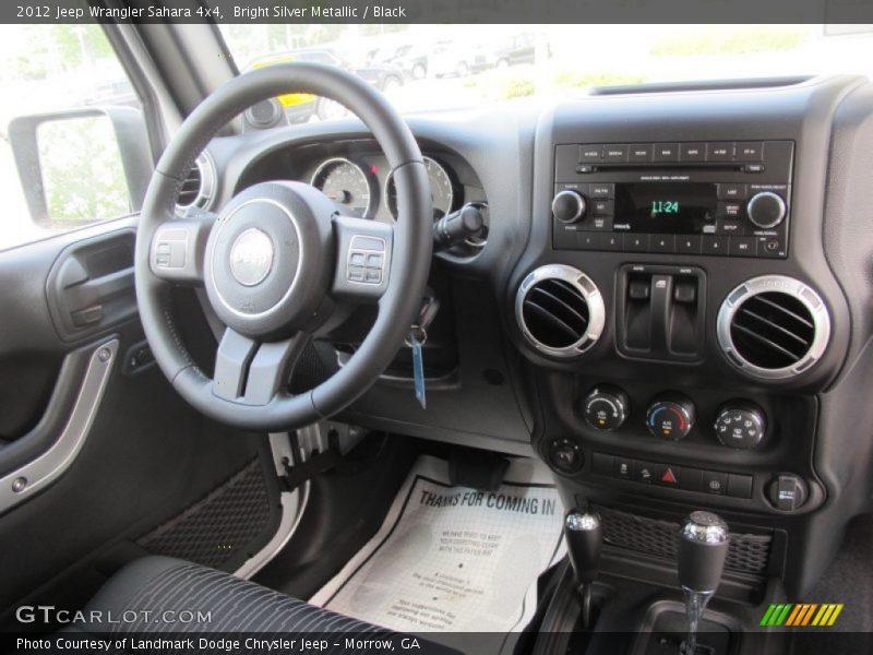 Bright Silver Metallic / Black 2012 Jeep Wrangler Sahara 4x4