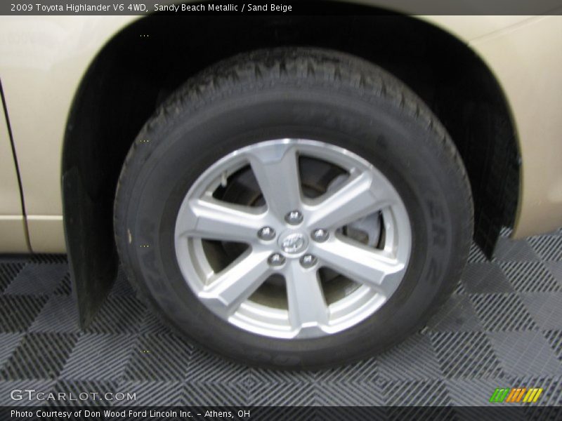 Sandy Beach Metallic / Sand Beige 2009 Toyota Highlander V6 4WD