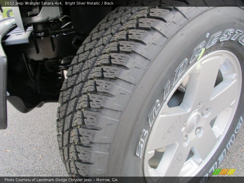 Bright Silver Metallic / Black 2012 Jeep Wrangler Sahara 4x4