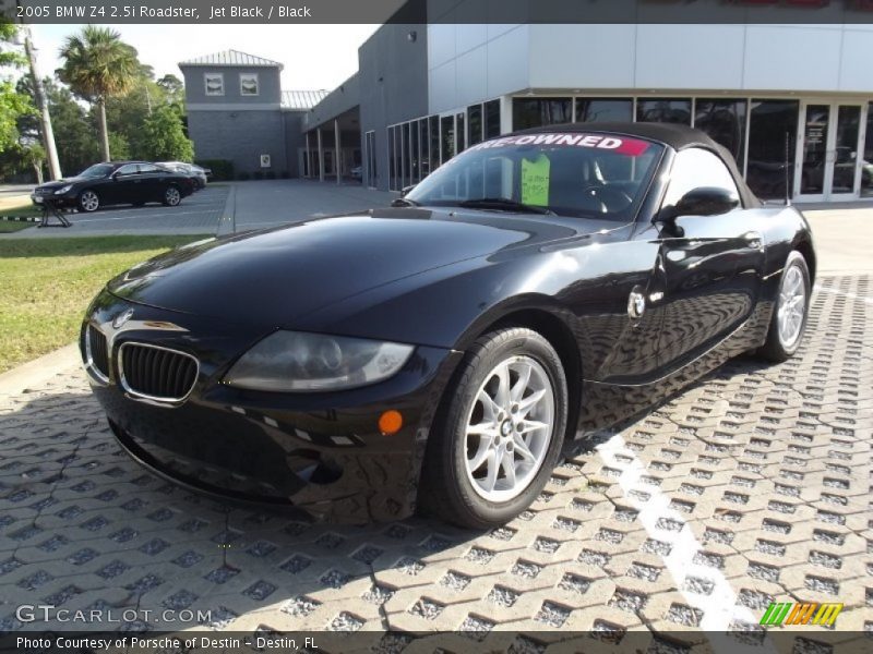 Jet Black / Black 2005 BMW Z4 2.5i Roadster