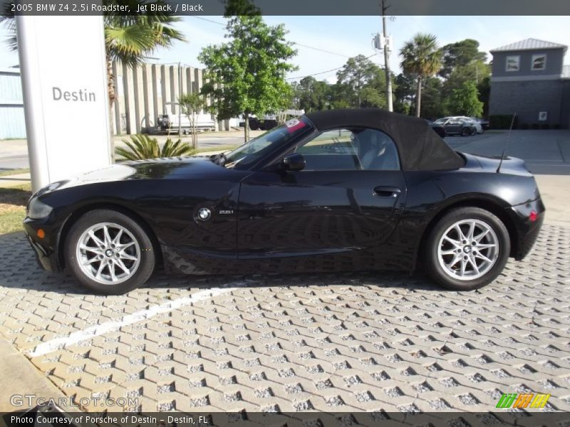 Jet Black / Black 2005 BMW Z4 2.5i Roadster