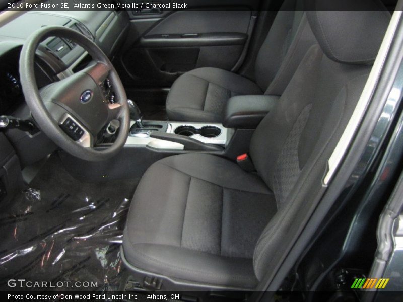 Atlantis Green Metallic / Charcoal Black 2010 Ford Fusion SE