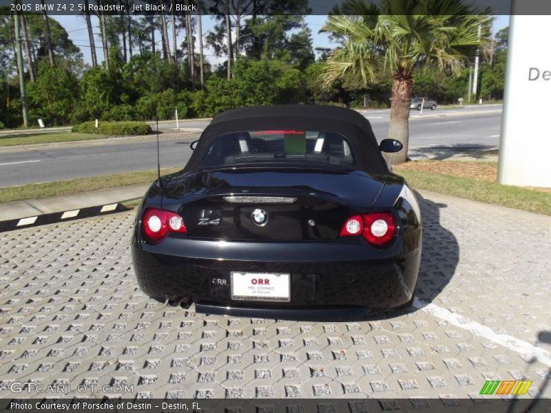 Jet Black / Black 2005 BMW Z4 2.5i Roadster