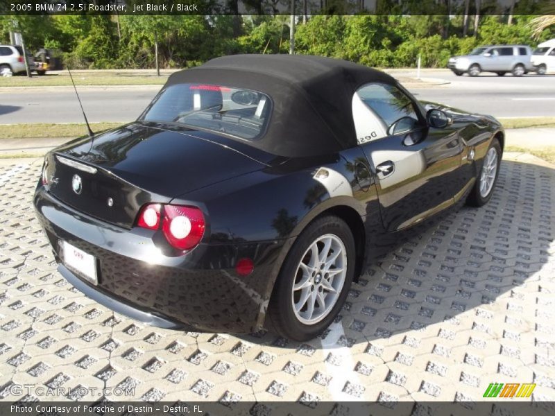 Jet Black / Black 2005 BMW Z4 2.5i Roadster