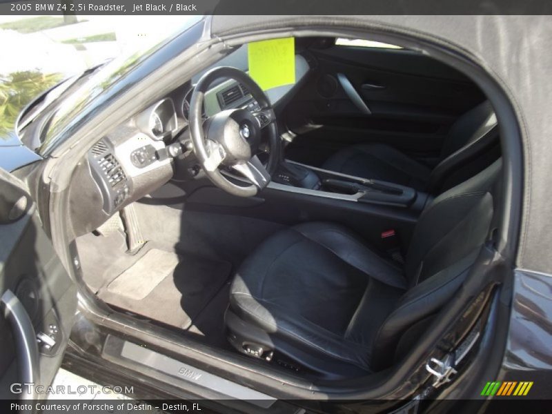 Jet Black / Black 2005 BMW Z4 2.5i Roadster