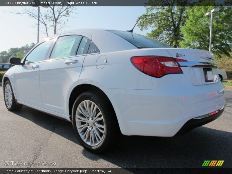 Bright White / Black 2012 Chrysler 200 Limited Sedan