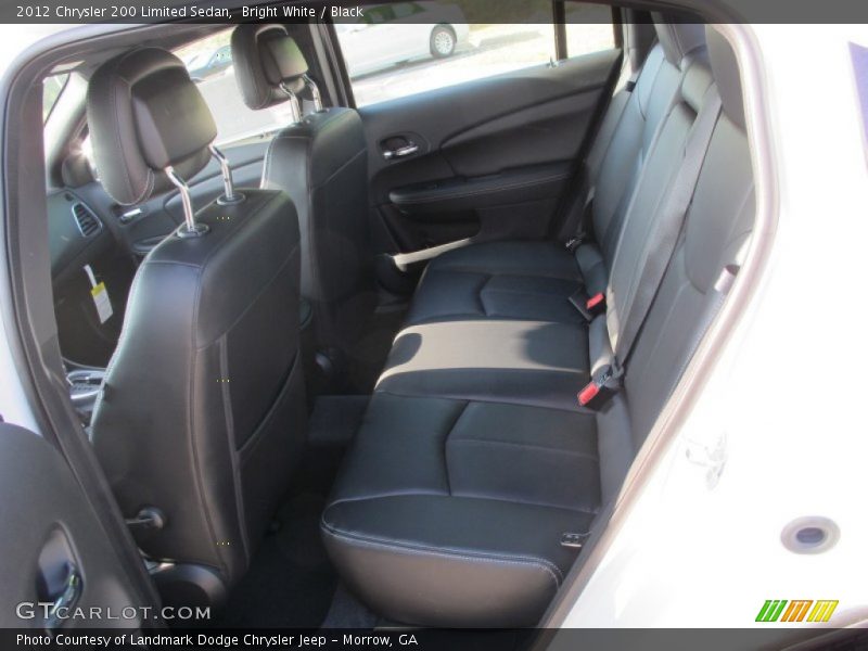 Bright White / Black 2012 Chrysler 200 Limited Sedan