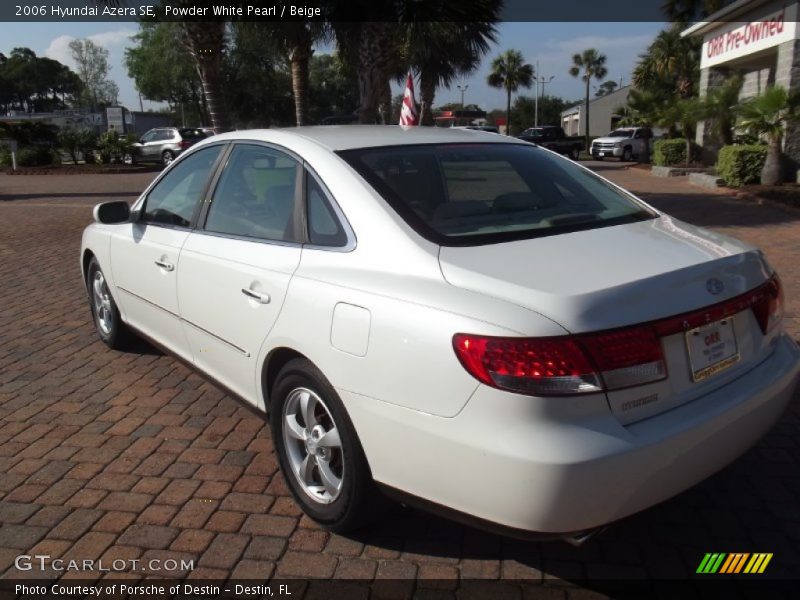 Powder White Pearl / Beige 2006 Hyundai Azera SE