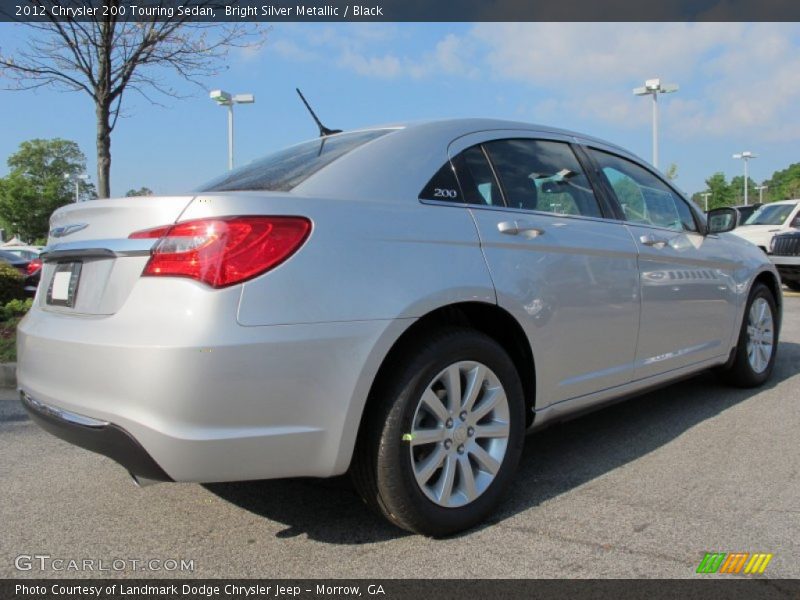 Bright Silver Metallic / Black 2012 Chrysler 200 Touring Sedan