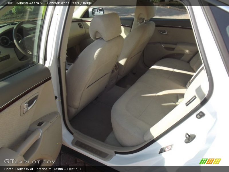 Powder White Pearl / Beige 2006 Hyundai Azera SE