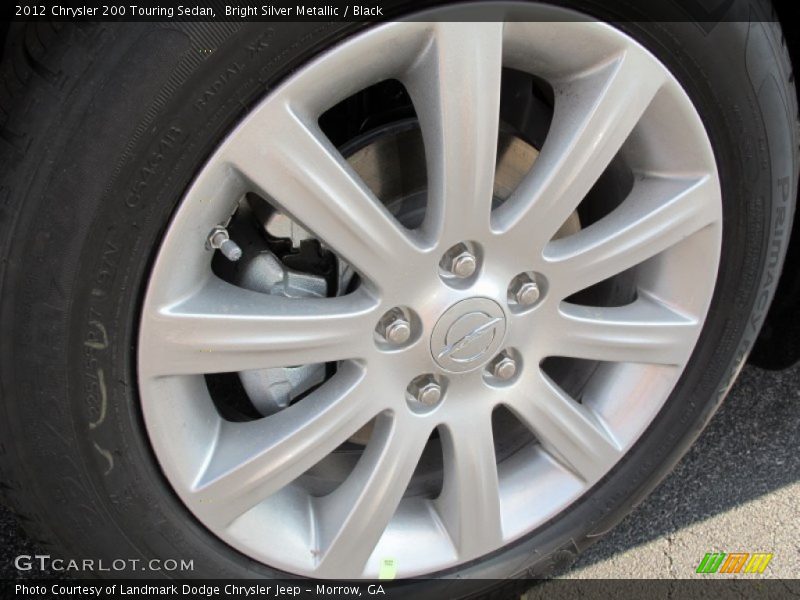 Bright Silver Metallic / Black 2012 Chrysler 200 Touring Sedan