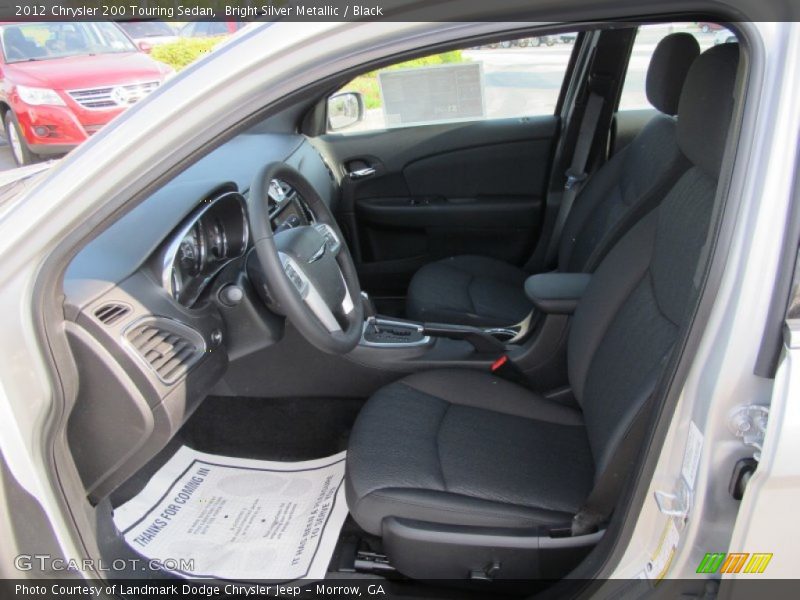 Bright Silver Metallic / Black 2012 Chrysler 200 Touring Sedan
