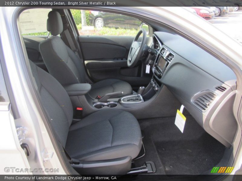 Bright Silver Metallic / Black 2012 Chrysler 200 Touring Sedan