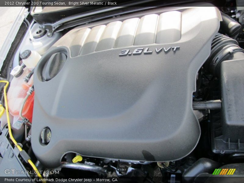 Bright Silver Metallic / Black 2012 Chrysler 200 Touring Sedan