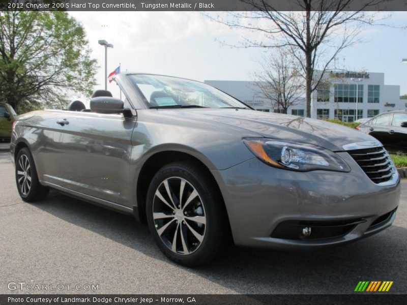 Tungsten Metallic / Black 2012 Chrysler 200 S Hard Top Convertible