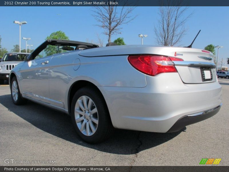 Bright Silver Metallic / Black 2012 Chrysler 200 Touring Convertible