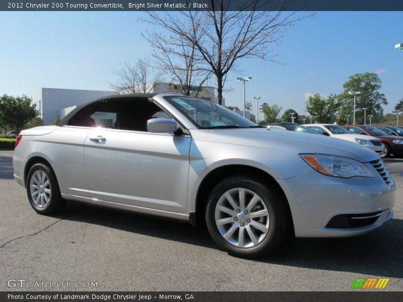 Bright Silver Metallic / Black 2012 Chrysler 200 Touring Convertible