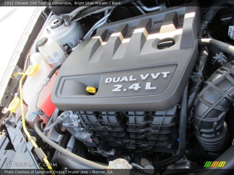 Bright Silver Metallic / Black 2012 Chrysler 200 Touring Convertible