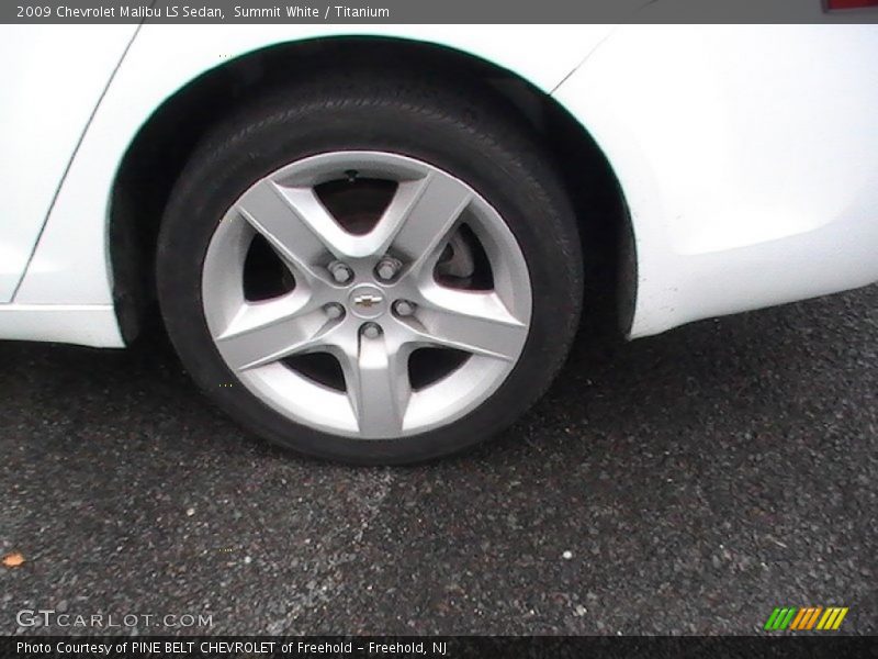 Summit White / Titanium 2009 Chevrolet Malibu LS Sedan