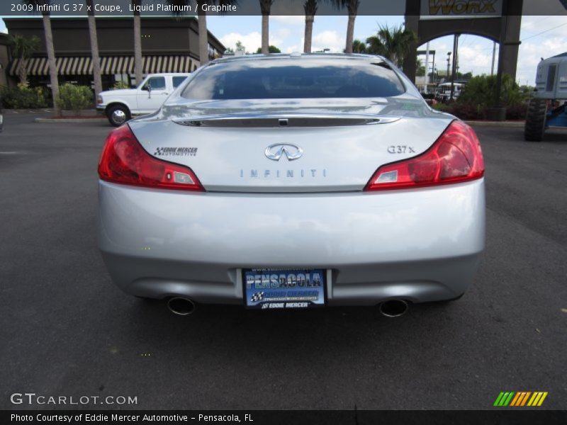 Liquid Platinum / Graphite 2009 Infiniti G 37 x Coupe