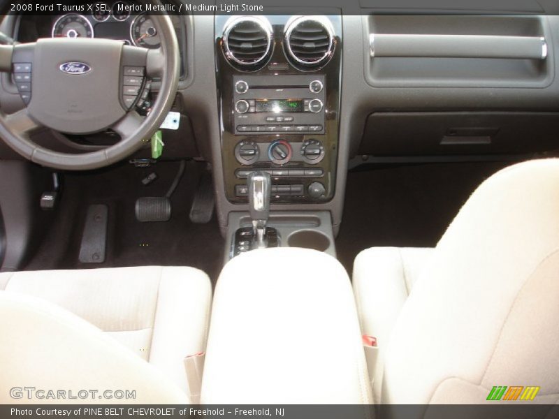 Merlot Metallic / Medium Light Stone 2008 Ford Taurus X SEL