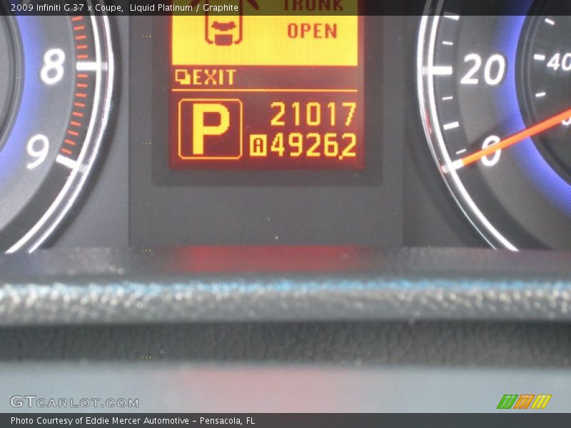 Liquid Platinum / Graphite 2009 Infiniti G 37 x Coupe