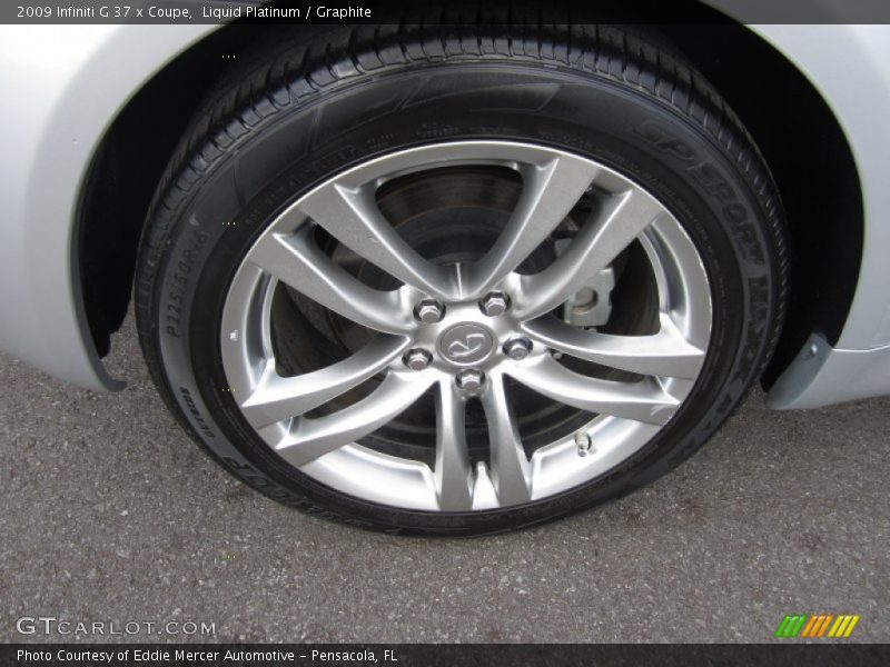 Liquid Platinum / Graphite 2009 Infiniti G 37 x Coupe