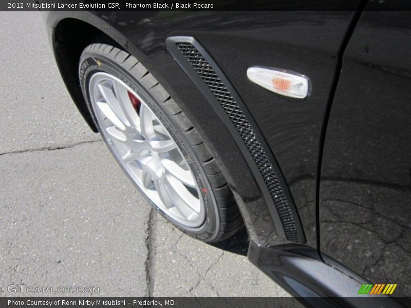 Phantom Black / Black Recaro 2012 Mitsubishi Lancer Evolution GSR