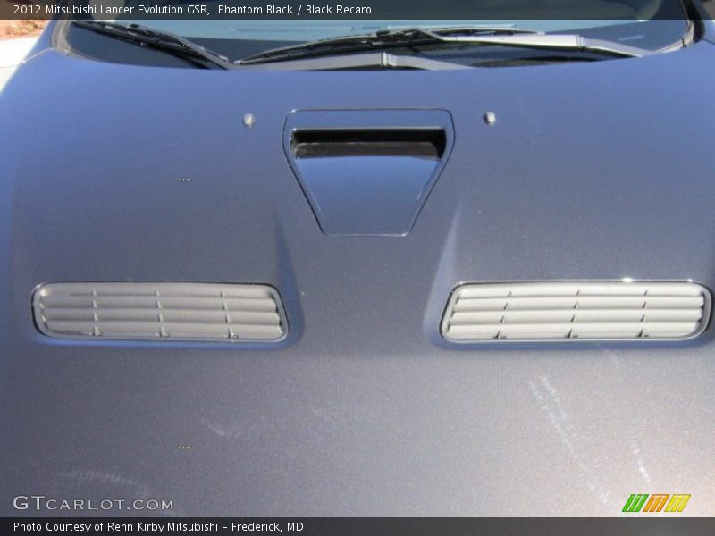 Phantom Black / Black Recaro 2012 Mitsubishi Lancer Evolution GSR