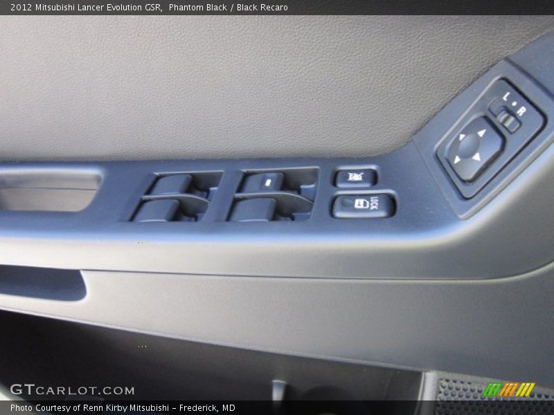 Phantom Black / Black Recaro 2012 Mitsubishi Lancer Evolution GSR
