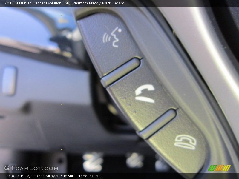 Phantom Black / Black Recaro 2012 Mitsubishi Lancer Evolution GSR