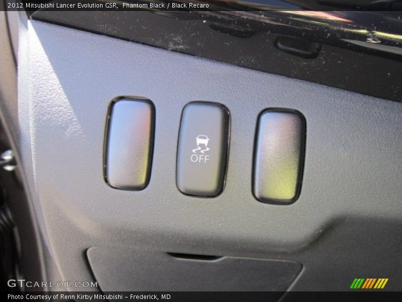 Phantom Black / Black Recaro 2012 Mitsubishi Lancer Evolution GSR