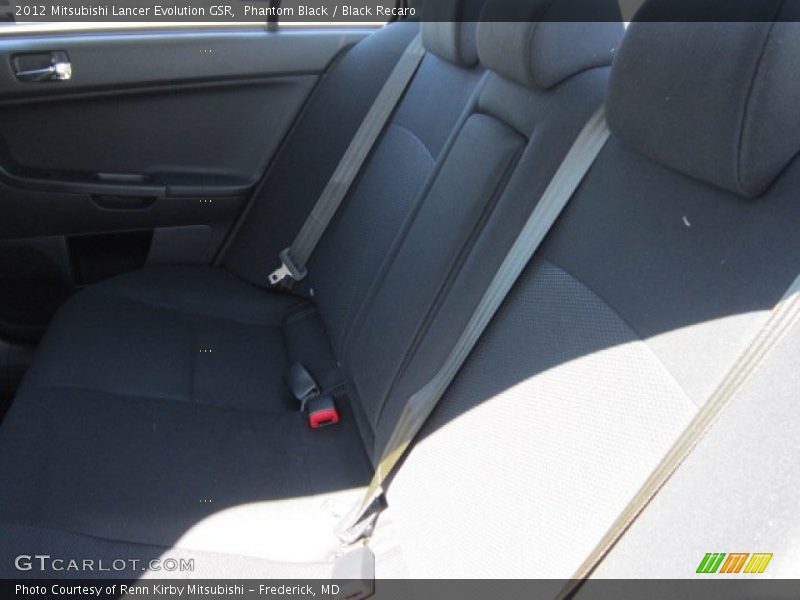 Phantom Black / Black Recaro 2012 Mitsubishi Lancer Evolution GSR