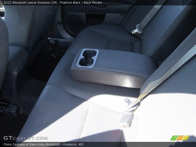 Phantom Black / Black Recaro 2012 Mitsubishi Lancer Evolution GSR
