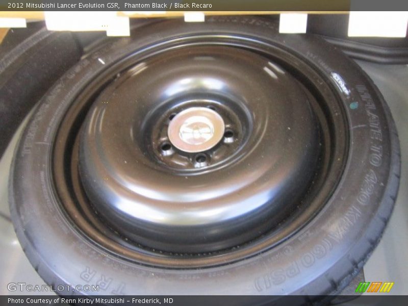 Phantom Black / Black Recaro 2012 Mitsubishi Lancer Evolution GSR