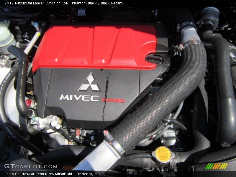 Phantom Black / Black Recaro 2012 Mitsubishi Lancer Evolution GSR