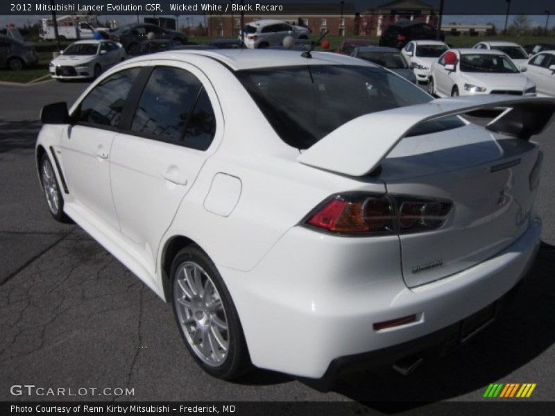  2012 Lancer Evolution GSR Wicked White