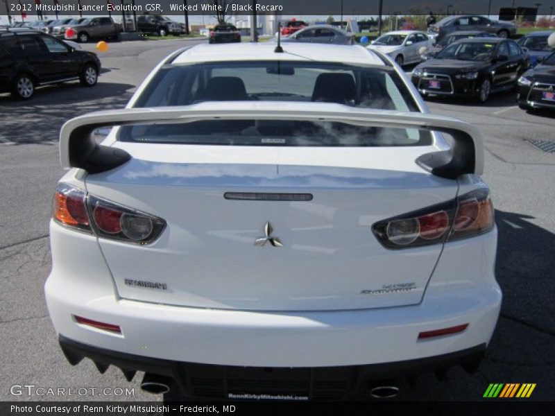  2012 Lancer Evolution GSR Wicked White