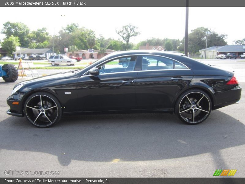 Black / Black 2009 Mercedes-Benz CLS 550