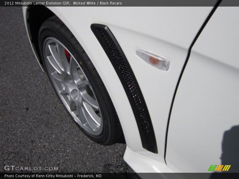 Wicked White / Black Recaro 2012 Mitsubishi Lancer Evolution GSR