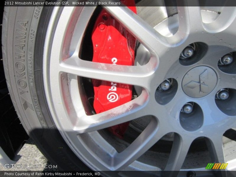 Wicked White / Black Recaro 2012 Mitsubishi Lancer Evolution GSR