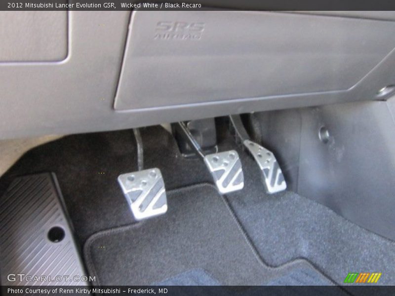 Wicked White / Black Recaro 2012 Mitsubishi Lancer Evolution GSR