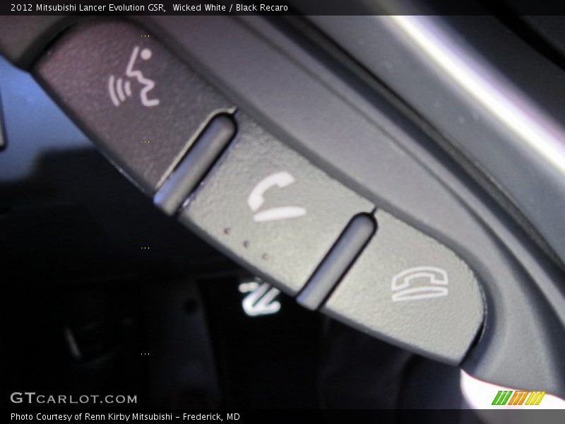 Wicked White / Black Recaro 2012 Mitsubishi Lancer Evolution GSR