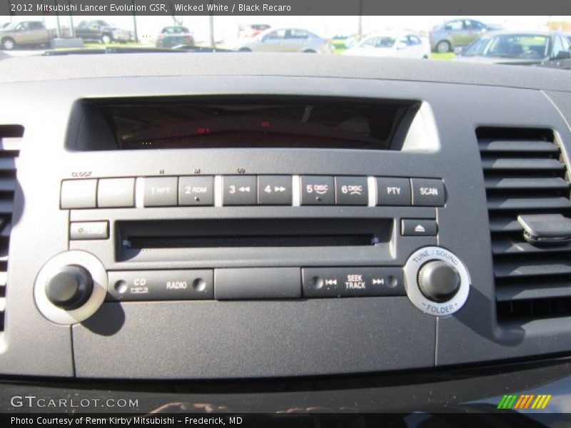 Wicked White / Black Recaro 2012 Mitsubishi Lancer Evolution GSR