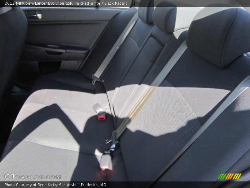 Wicked White / Black Recaro 2012 Mitsubishi Lancer Evolution GSR