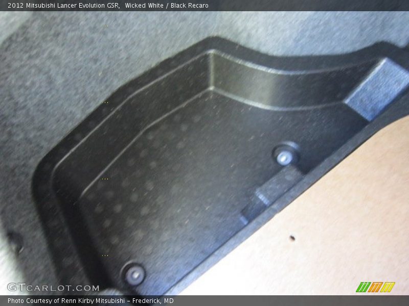 Wicked White / Black Recaro 2012 Mitsubishi Lancer Evolution GSR
