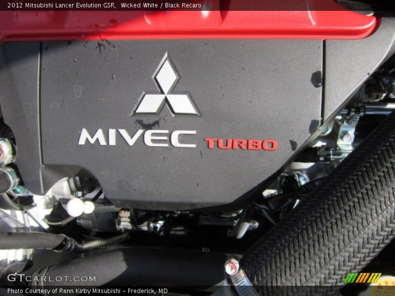 Wicked White / Black Recaro 2012 Mitsubishi Lancer Evolution GSR