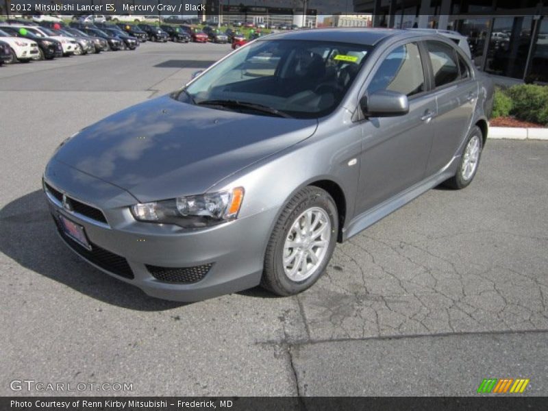 Mercury Gray / Black 2012 Mitsubishi Lancer ES