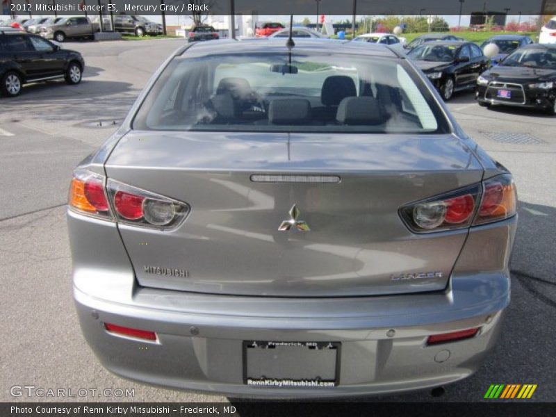 Mercury Gray / Black 2012 Mitsubishi Lancer ES